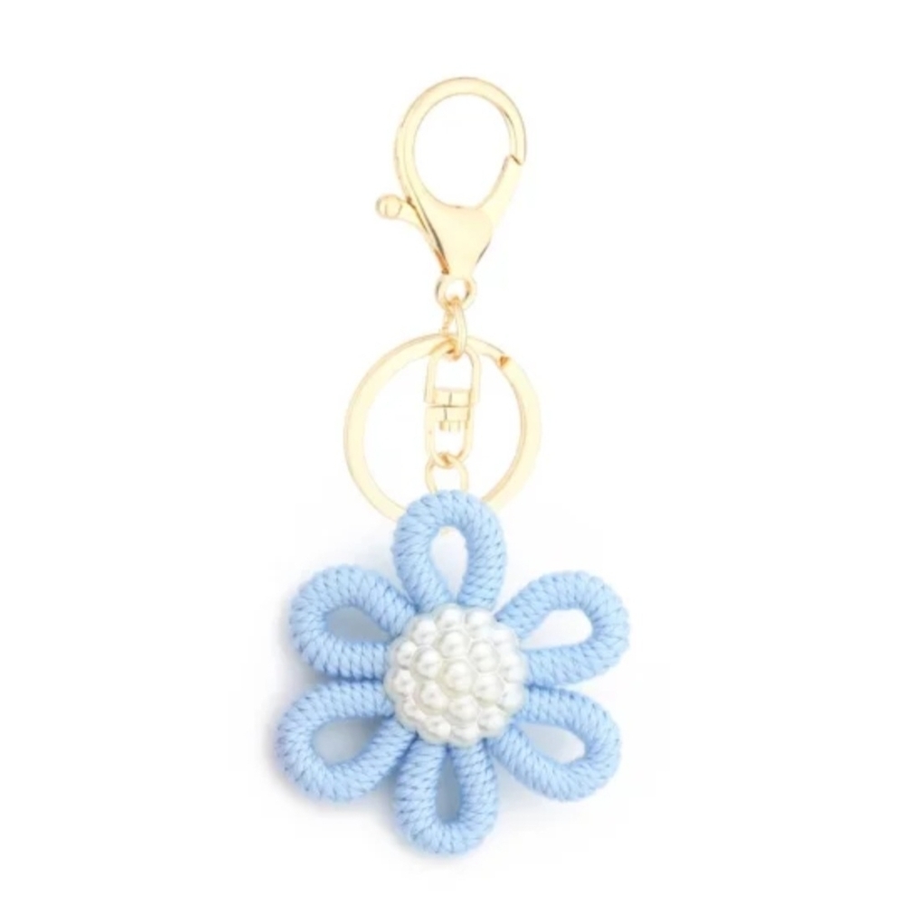 Pastel Flower Purse Charm/Keychain 3 Pcs. - Picture 4 of 6